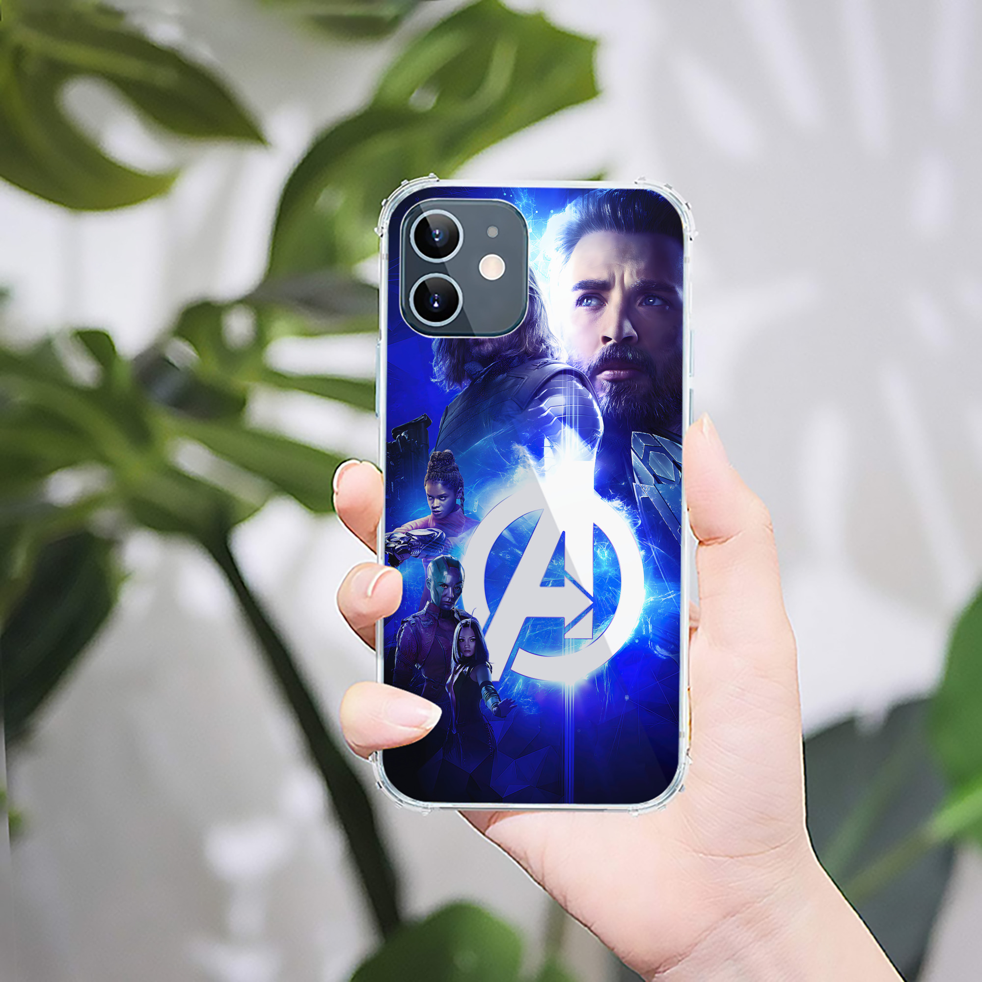 （画像用） アベンジャーズ The Avengers 【iPhone 12シリーズ対応】透明スマホケース（クリアソフトケース）